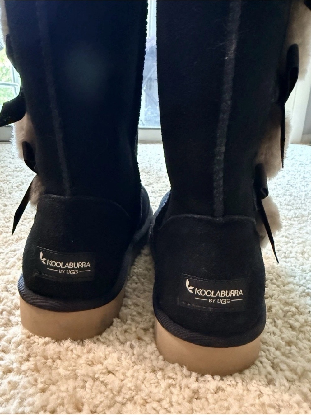 NEW UGG Women’s Size USA 7 Victoria TALL Koolaburra By UGG Boots Black 1015875 - Picture 7 of 7